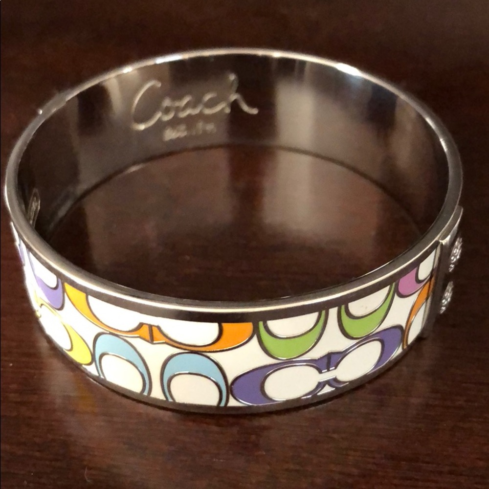 Authentic Coach Multi Color C Bangle/Bracelet - image 2